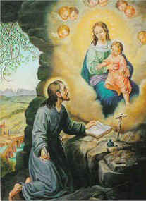 San Ignacio ante la Virgen